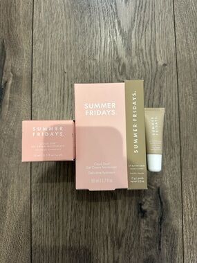 Summer Fridays Lip Butter Balm and Cloud Dew Moisturizer